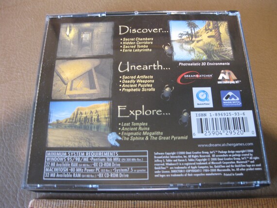 Riddle of the Sphinx an Egyptian Adventure PC Cd-rom Video