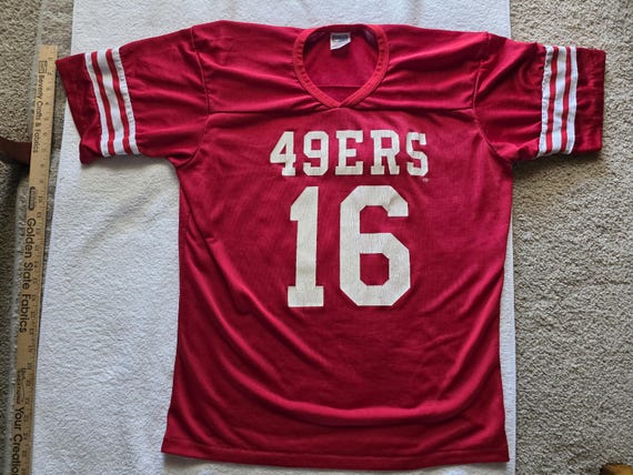 Vintage SF Niners Joe Montana #16 Jersey Rawlings Adult Large USA