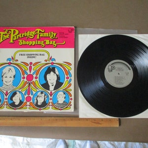 Vintage The Partridge Family Shopping Bag Album Pop Rock LP Record Vinyl 1972 David Cassidy Shirley Jones