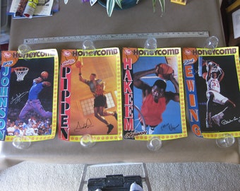 Post Honeycomb NBA Basketball Posters Pippen Ewing Johnson Hakeem 1992 1993