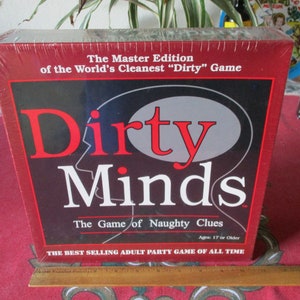 Vintage Dirty Minds The Game of Naughty Clues Adult Party Game TDC Games New Sealed Box 1990