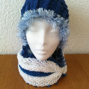 Handmade slouchy spiral hat