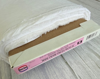 108 Zoll breiter gebleichter Musselin - Verkauf in 1/4-Yard-Schritten