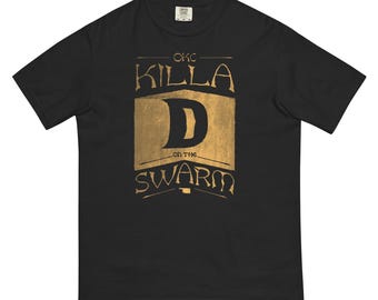 OKC Killa D on the swarm fan shirt