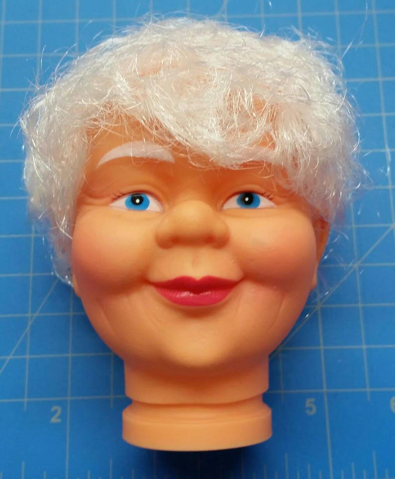 Plastic mrs claus head 475 fibrecraft 7295 25  etsy Plastic mrs claus head 475 fibrecraft 7295 25  etsy