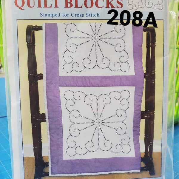 Cross-Stitch Butterfly 18″ Quilt Blocks
