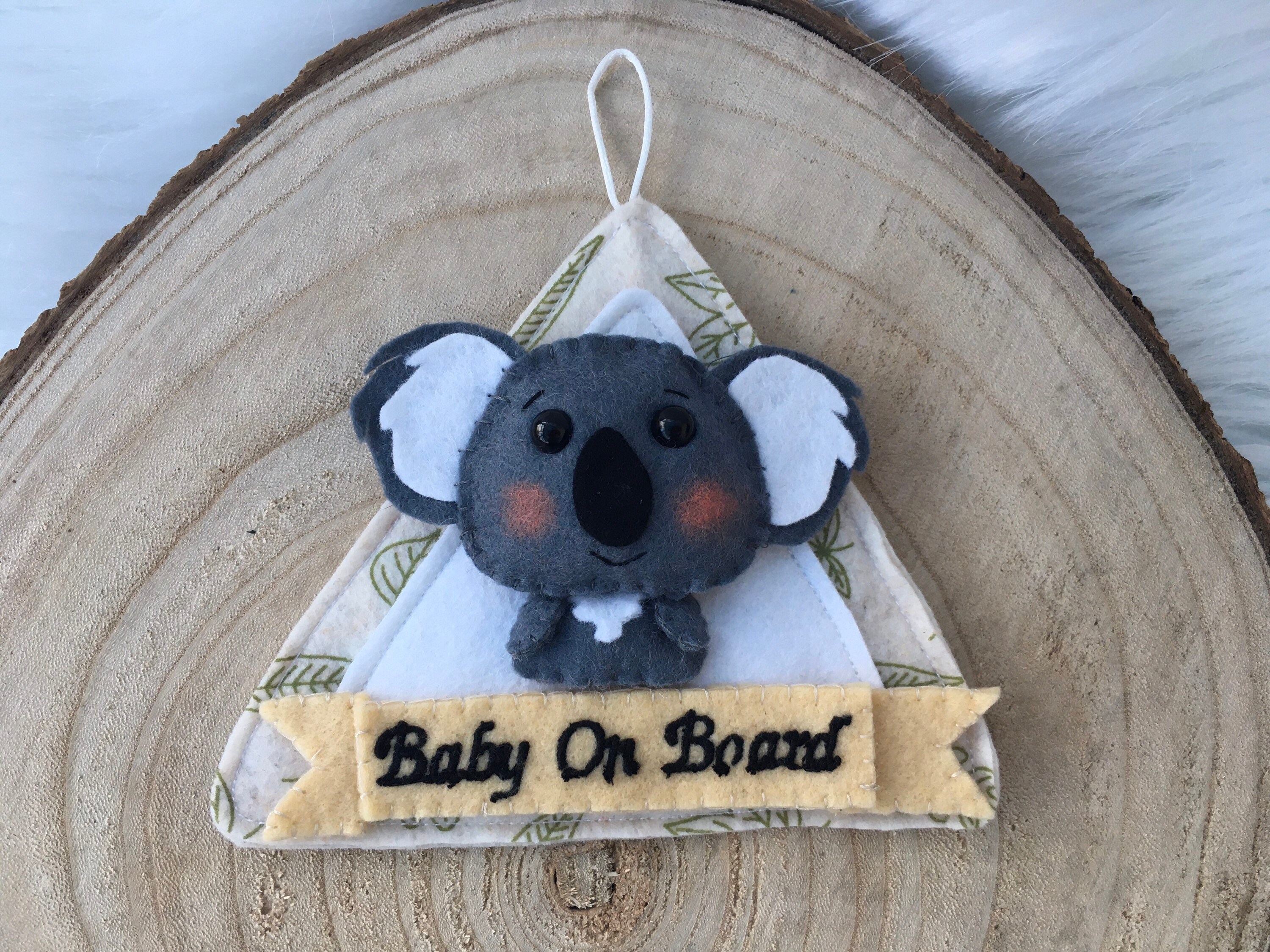 Koala Baby On Board Sign Etsy