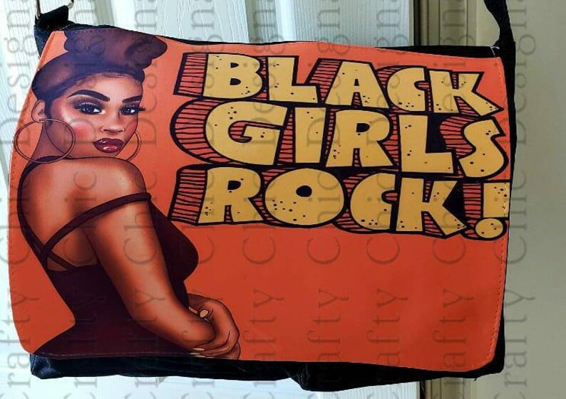 Custom Black Girls Rock Messenger Bag