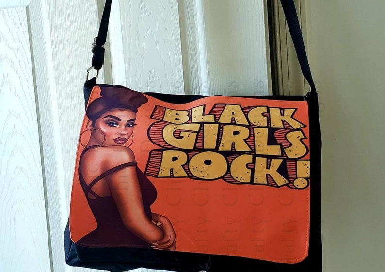 Custom Black Girls Rock Messenger Bag