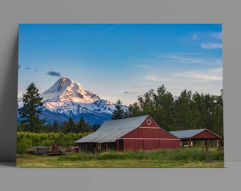 Iconic Oregon Mt. Hood Metal or Canvas Print
