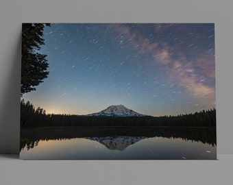 Mt. Adams Milky Way Astrophotography Metal or Canvas Print
