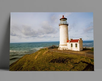 North Head Lighthouse Ocean Beach Metal or Canvas Print
