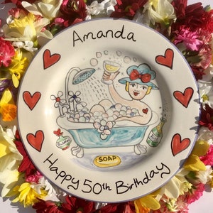 Personalised Custom Ceramic Plate Birthday Gift