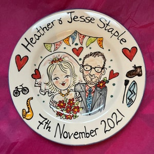 Personalised Ceramic Wedding Plate