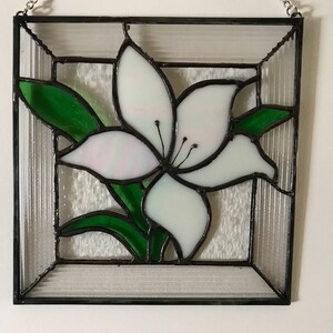Lily Stained Glass Piece