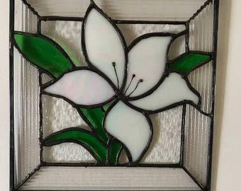 Lily Stained Glass Piece