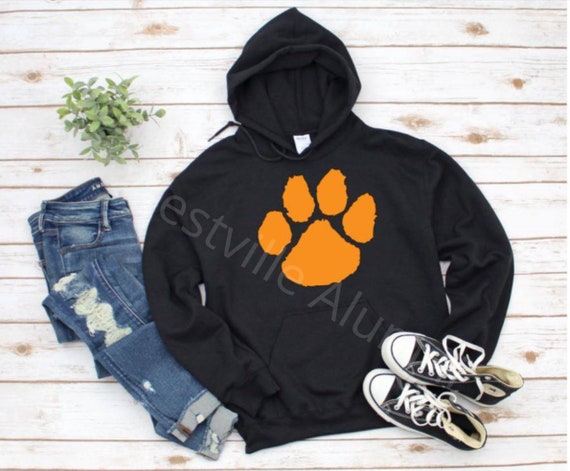 paw print hoodie