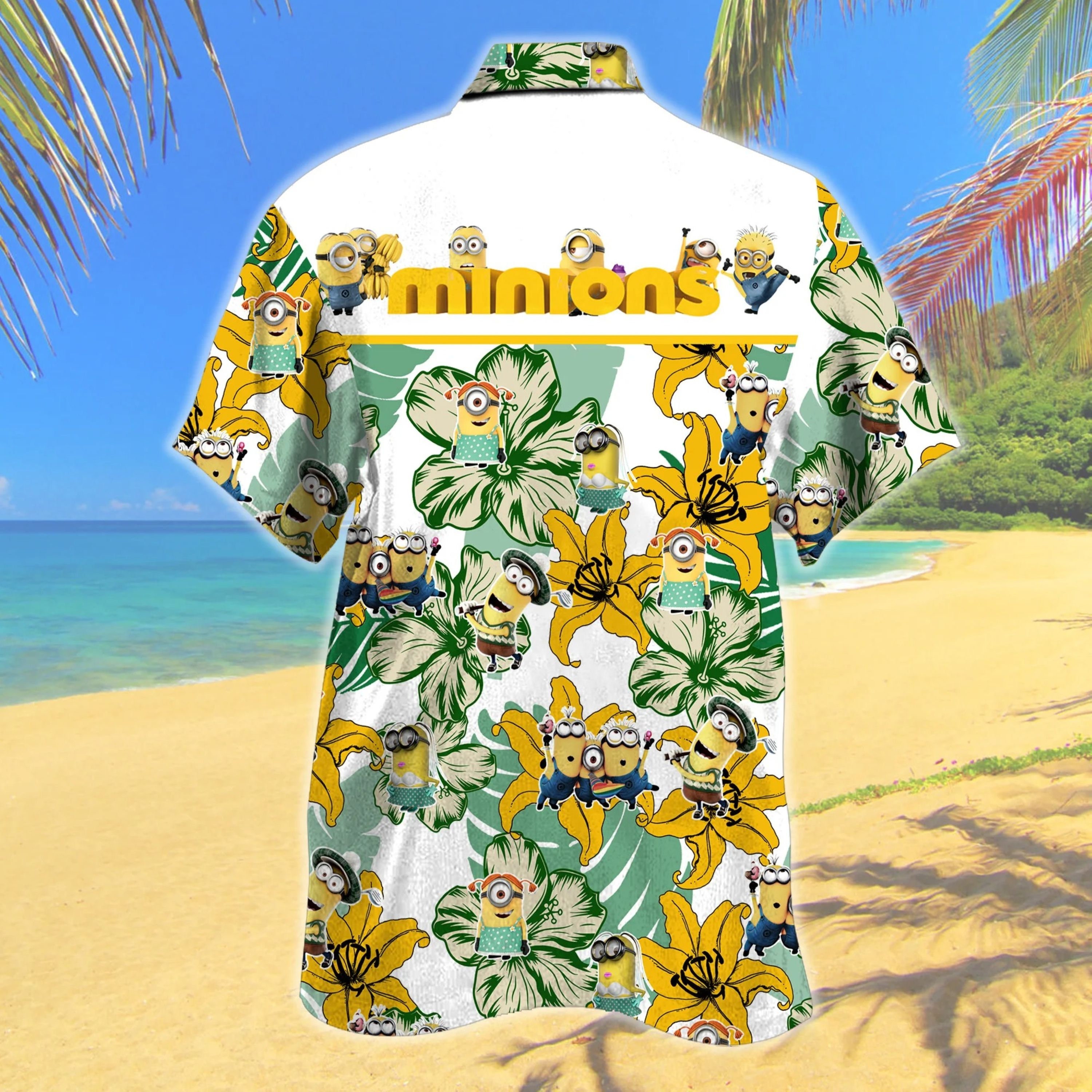 Minions Hawaiian Shirt, Comedy Animation Hawaiian Shirt, Aloha Hawaiian Shirt