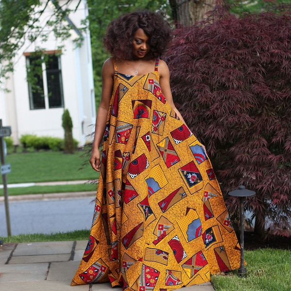 African Maxi Dress - Etsy