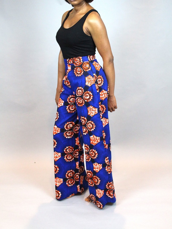 African print sale high waist pants