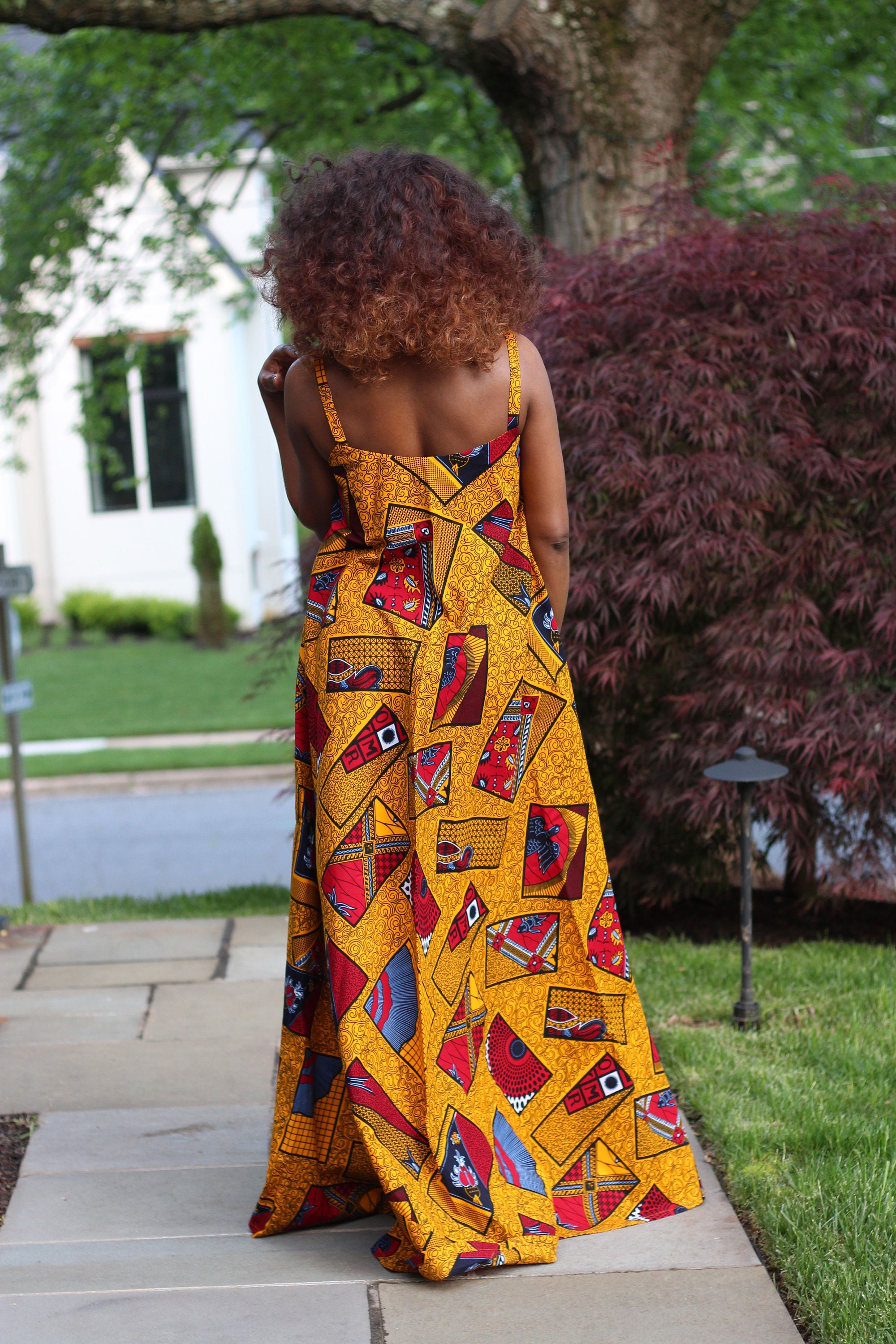 African Print Maxi Dress Ankara Maxi Gown Iman - Etsy