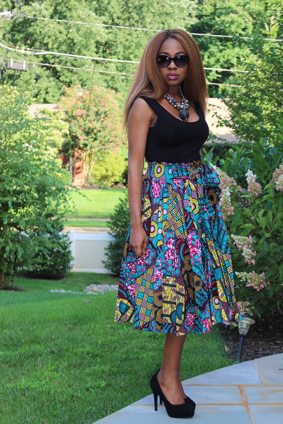 Robe multi voies africaine Jupe africaine unique Robe ou jupe