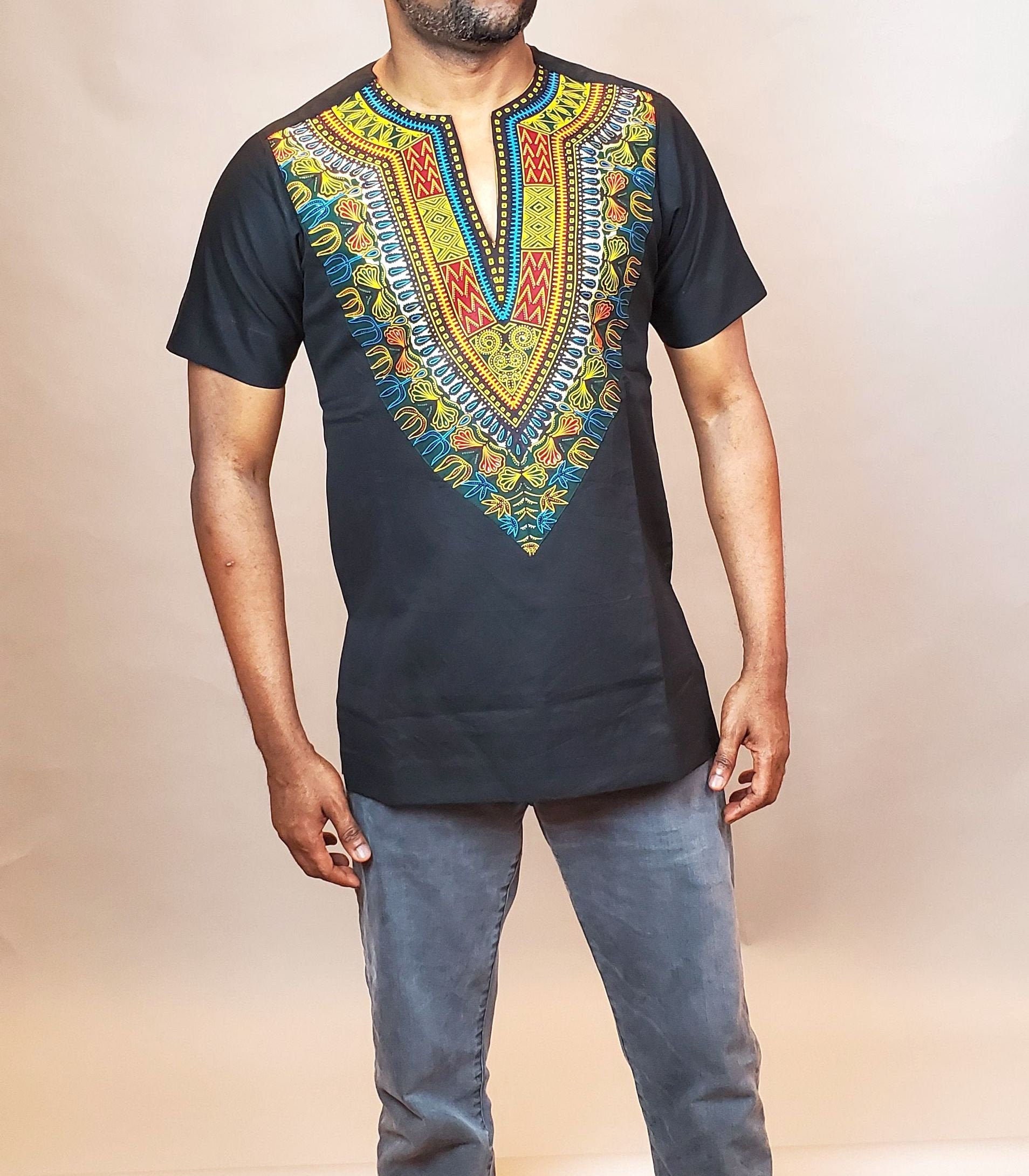 Men's African Dashiki Shirt Ankara Shirts for Men | Etsy