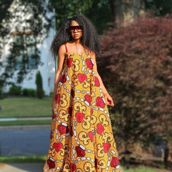African Maxi Dress - Etsy