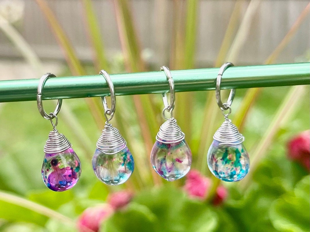 Painted Teardrop Stitch Markers Etsy
