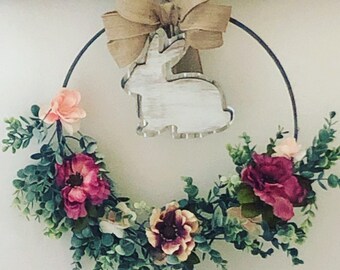 Bunny Hoop Wreath