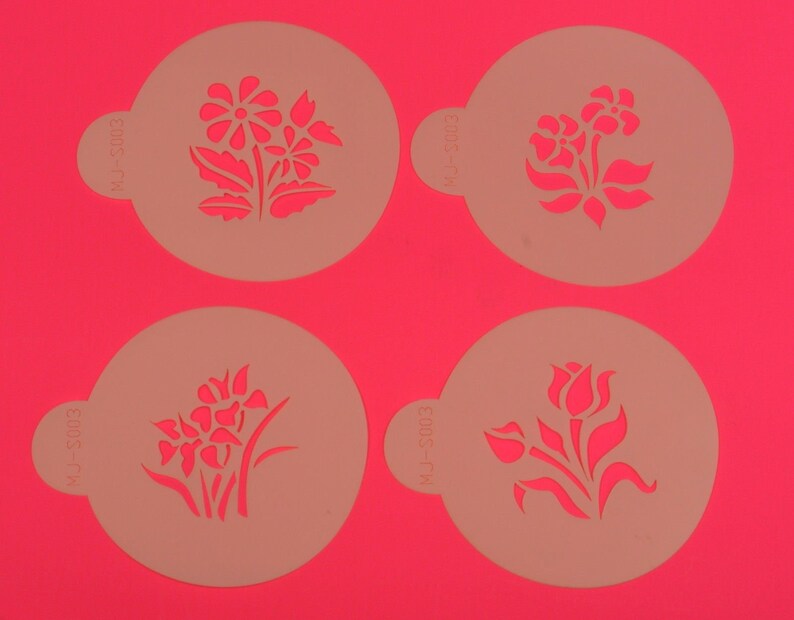 FLOWER STENCIL 130mm x 130mm