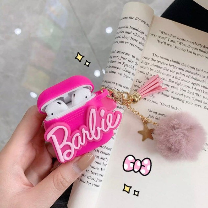 High Quality 3D silicone Barbie Airpod case Pink Protective | Etsy
