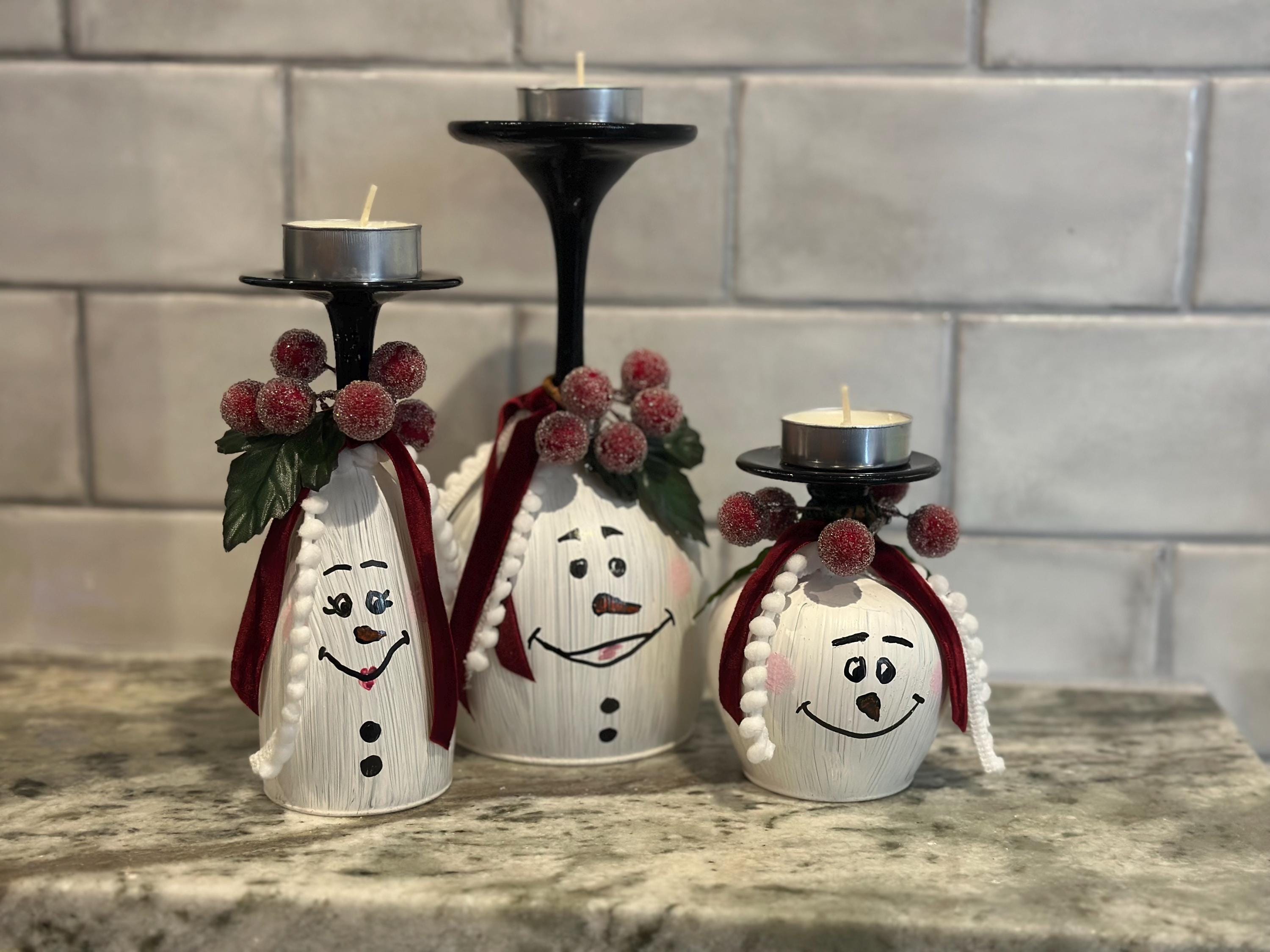 Christmas Snowmen Centerpiece