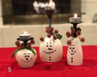 Christmas Snowmen Centerpiece