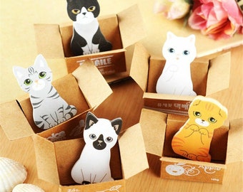 Cat Sticky Notes Etsy