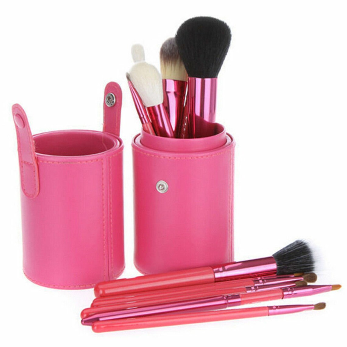 Travel Makeup Brushes 12 Piece Makeup Brush Set W/ Case Mini Etsy