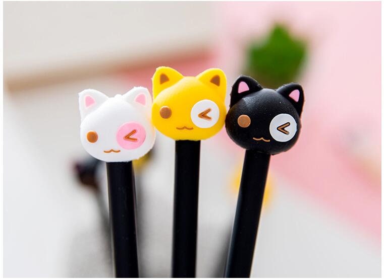 Cat Pen Set Cute Kitten Pens Kawaii Cat Pens Novelty Pens Etsy