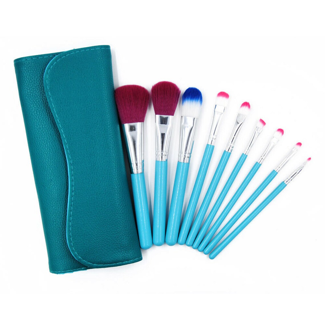 Travel Makeup Brush Set 9 Piece Makeup Brush Kit Mini Makeup Etsy