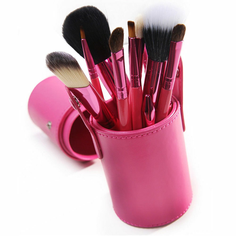 Travel Makeup Brushes 12 Piece Makeup Brush Set W/ Case Mini Etsy
