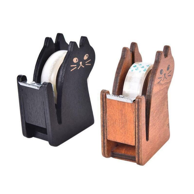 Cat Tape Dispenser Cute Kawaii Cat Tape Holder 1 Kitten Tape Etsy