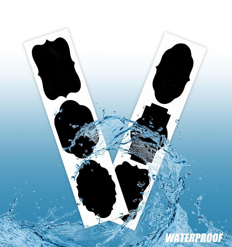 Black Chalkboard Sticker Labels 25 50 100 or 300 Pieces Etsy