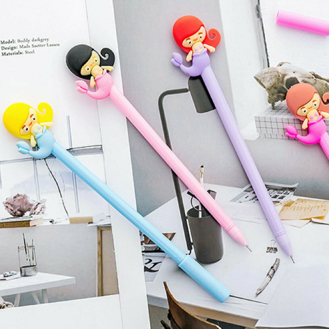 Meerjungfrau Stifte süße Meerjungfrau Mädchen Stift Set Set | Etsy