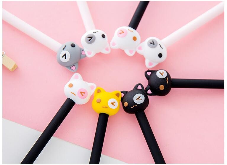 Cat Pen Set Cute Kitten Pens Kawaii Cat Pens Novelty Pens Etsy