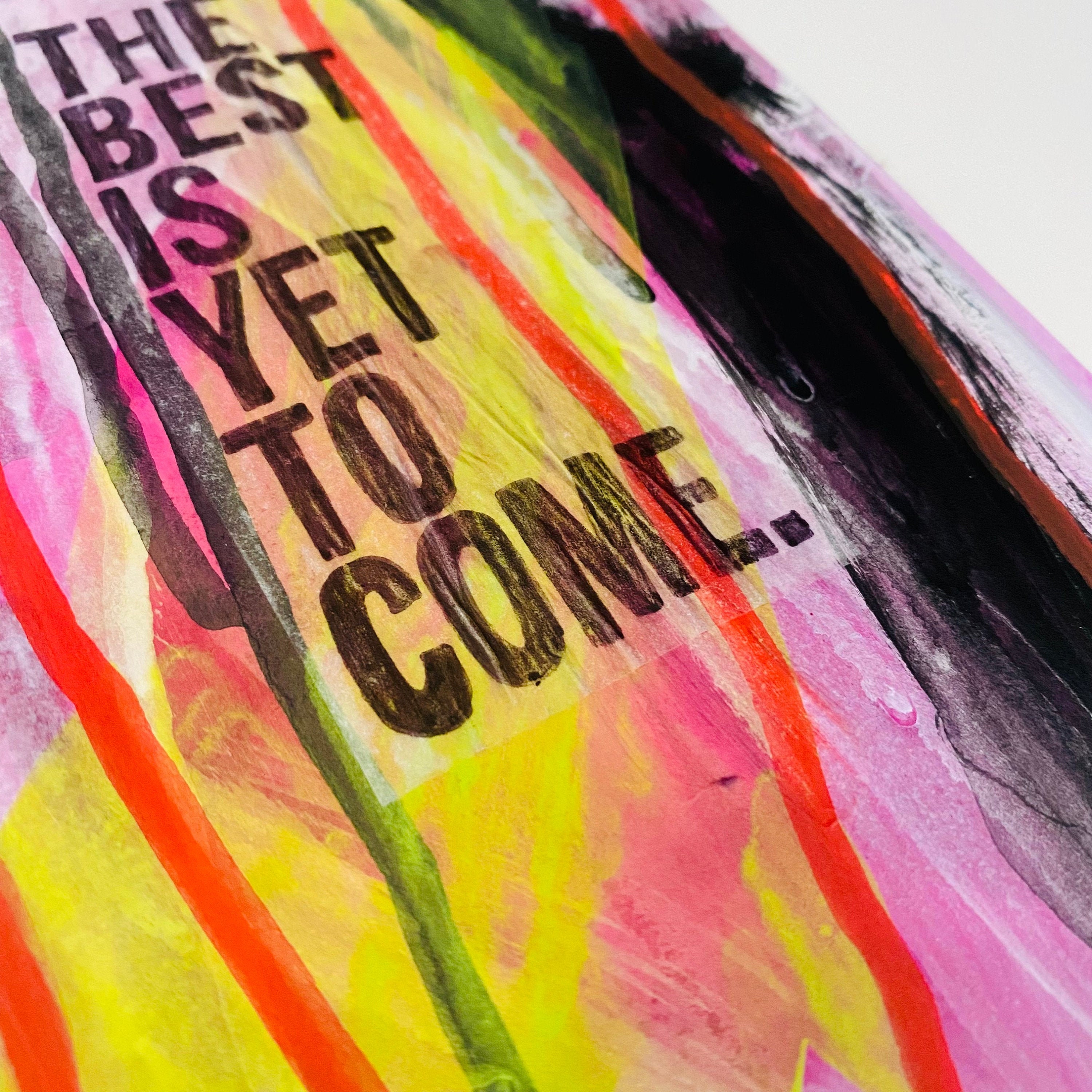 Das Beste ist noch zu kommen Kunstwerk handgemachtes modernes | Etsy