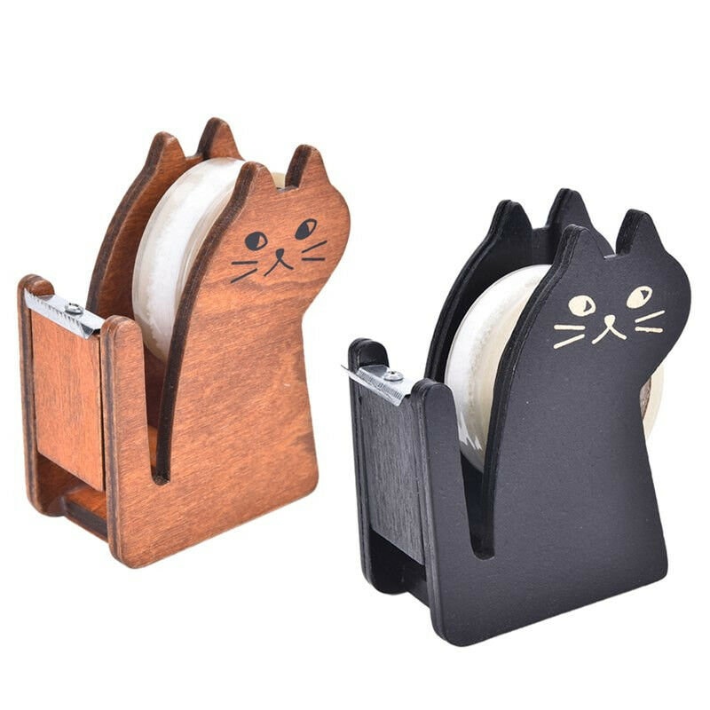 Cat Tape Dispenser Cute Kawaii Cat Tape Holder 1 Kitten Tape Etsy