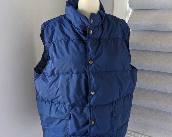 L. L. Beans Men's Down Vest Size Large Etsy
