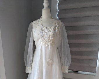 vintage handmade wedding dress