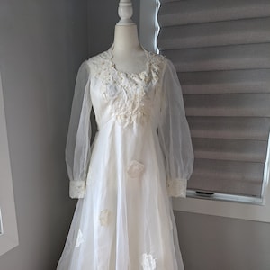 vintage handmade wedding dress