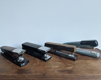 Colección de grapadoras vintage: Swingline, Boston, BAMI