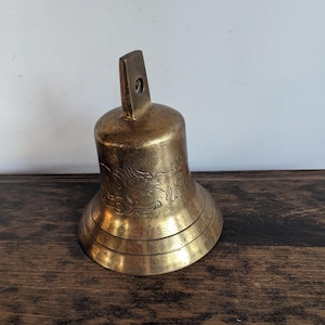 Large brass ship bell
